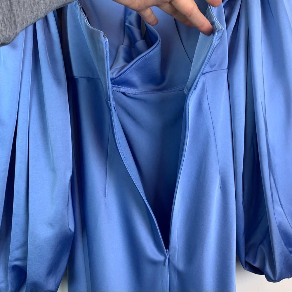Significant Other Danika Satin Duchess Maxi Dress in Bluebell Size 4 - Picture 13 of 16